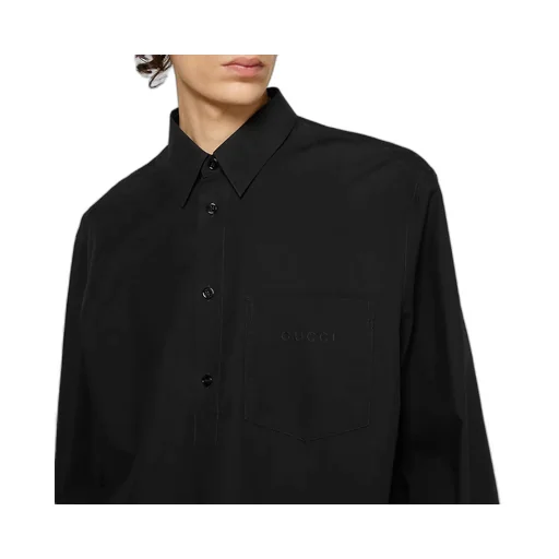 Cotton Poplin Shirt With Logo