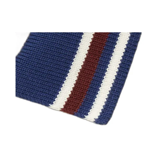 Cotton Piquet Polo Shirt With Intarsia