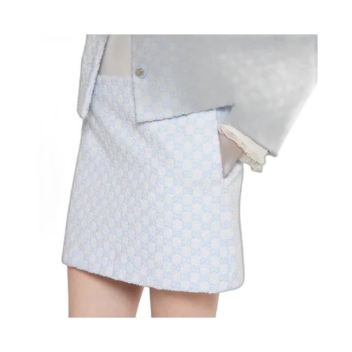 Gg Cotton Bouclé Mini Skirt