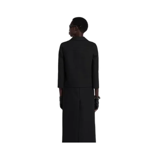 Cotton Gabardine 3/4 Sleeve Jacket