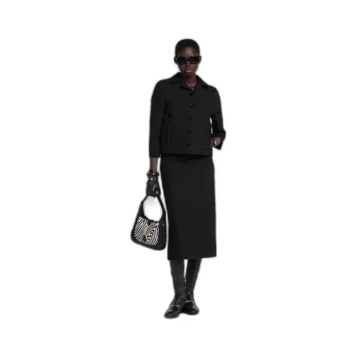Cotton Gabardine 3/4 Sleeve Jacket