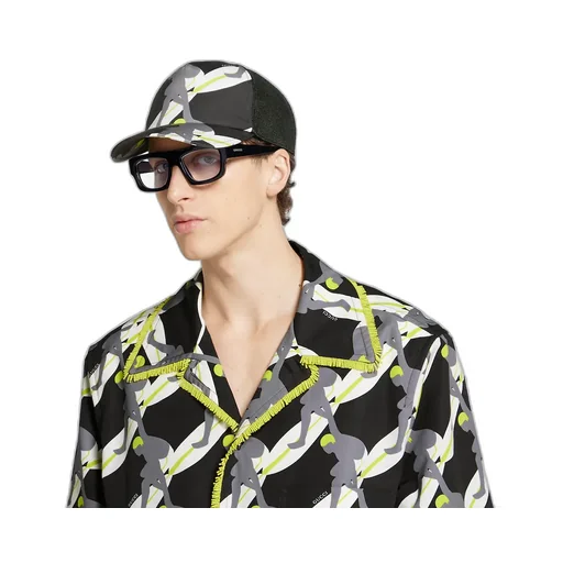 Printed Cotton Canvas Baseball Hat