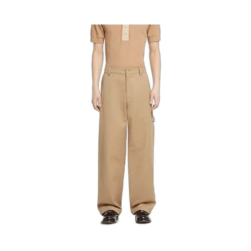 Gg Cotton Gabardine Pant