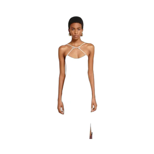 Long Silk Dress With Crystal Horsebit