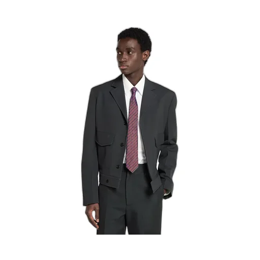 Striped Silk Jacquard Tie