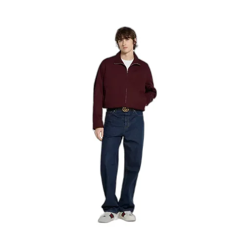 Cotton Gabardine Jacket With Logo