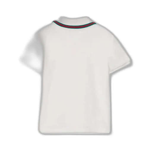 Baby Cotton Polo Shirt With Web