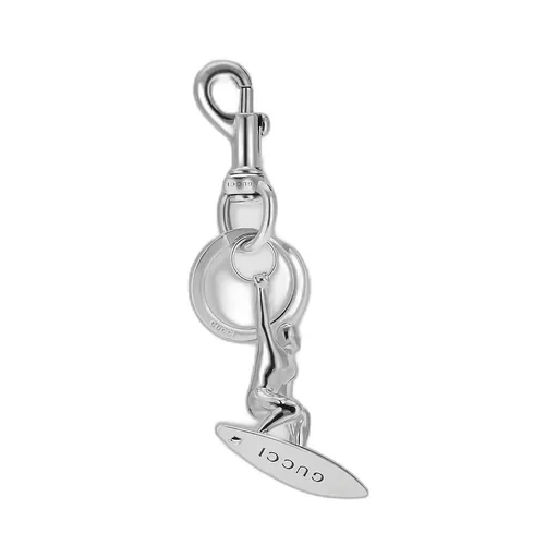 Engraved Surfer Keychain Charm