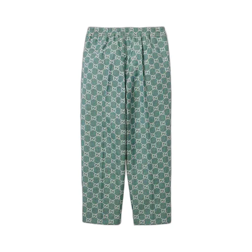 Children's Gg Cotton Houndstooth Trousers