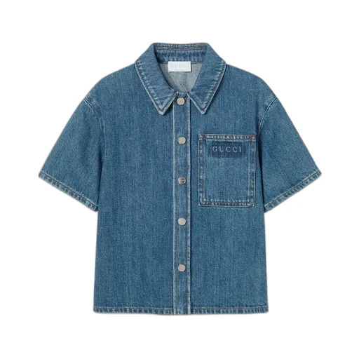 Children's Lasered Denim Shirt