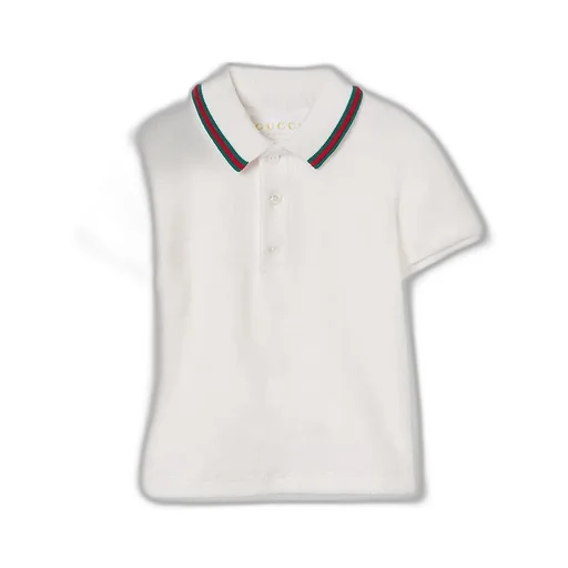 Baby Cotton Polo Shirt With Web