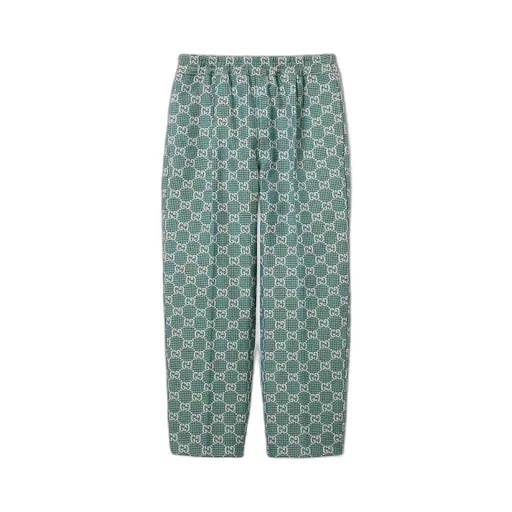 Children's Gg Cotton Houndstooth Trousers