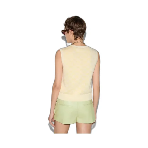 Fine Gg Cotton Sleeveless Top