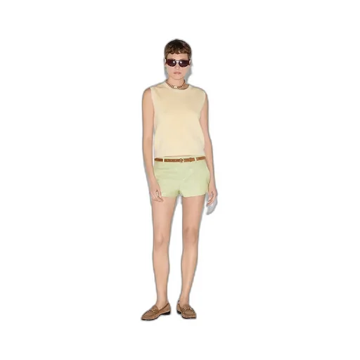 Fine Gg Cotton Sleeveless Top