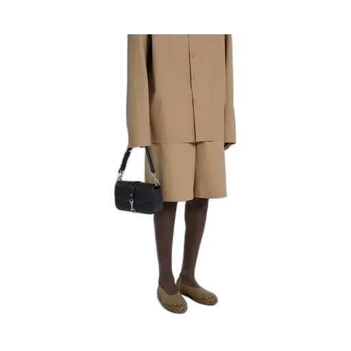 Small Crossbody Bag With Hook Closure