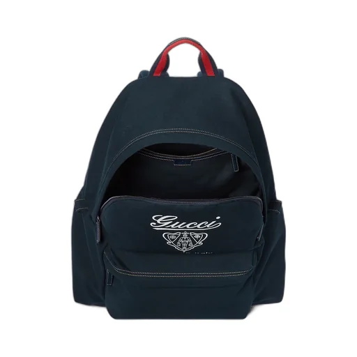 Printed Canvas Maxi Backpack