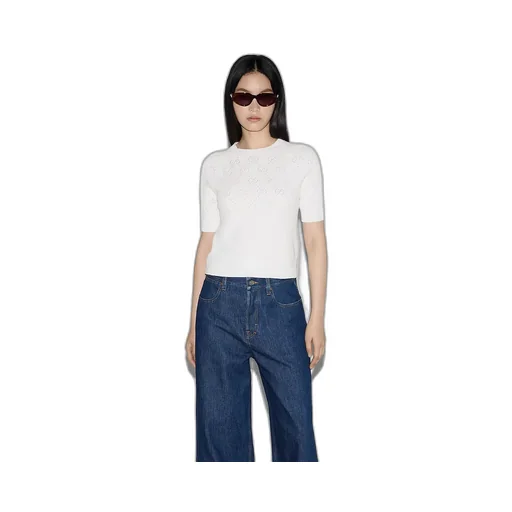 Gg Cotton Crewneck Top