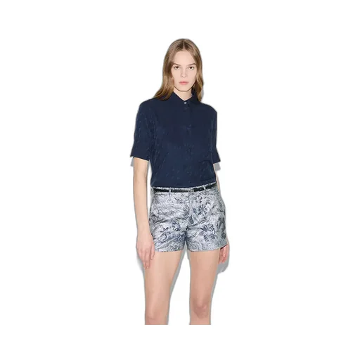 Gg And Chain Silk Jacquard Shirt