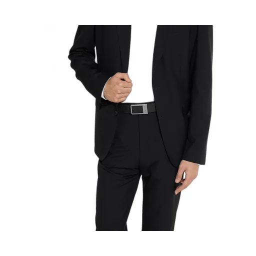 Reversible Belt With Rectangular Buckle