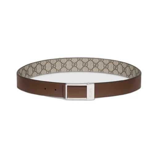 Reversible Belt With Rectangular Buckle