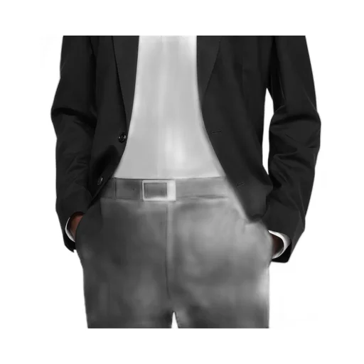 Reversible Belt With Rectangular Buckle