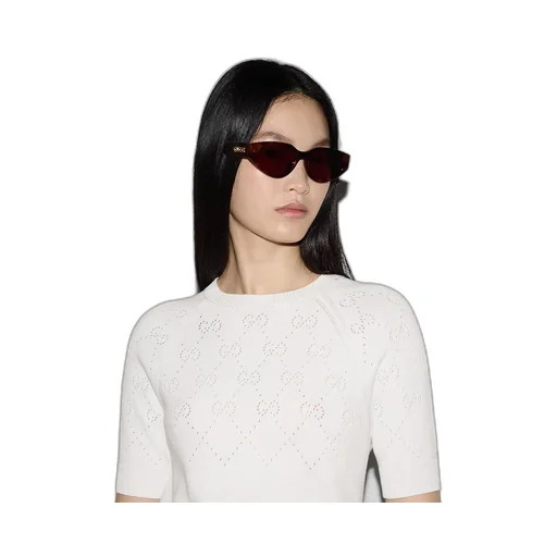 Gg Cotton Crewneck Top