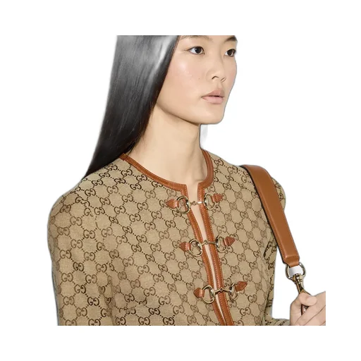 Gg Canvas Dress With Horsebit