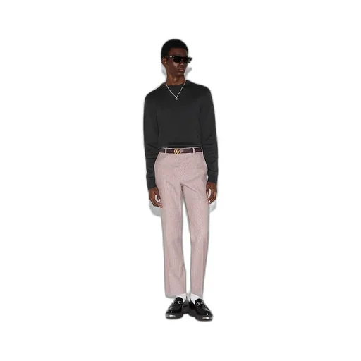 Silk Cotton Jumper With Intarsia
