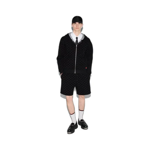 Printed Jersey Zip Sweatshirt