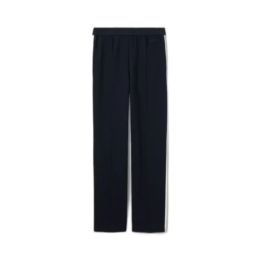 Cotton Jersey Trousers With Embroidery