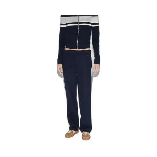 Cotton Jersey Trousers With Embroidery