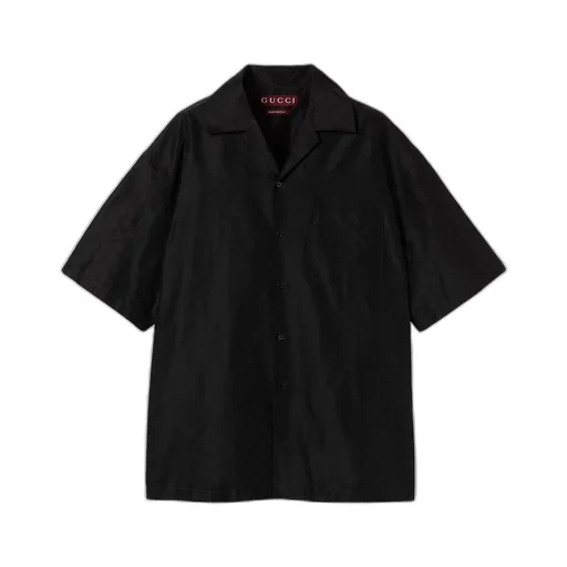 Cotton-Silk Gg Faille Shirt