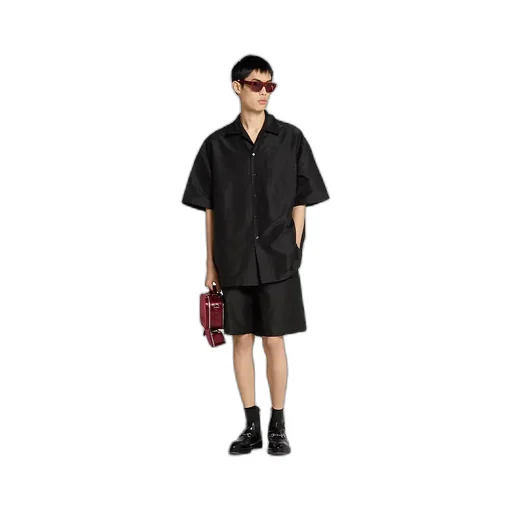 Cotton-Silk Gg Faille Shirt
