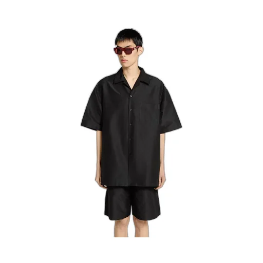 Cotton-Silk Gg Faille Shirt
