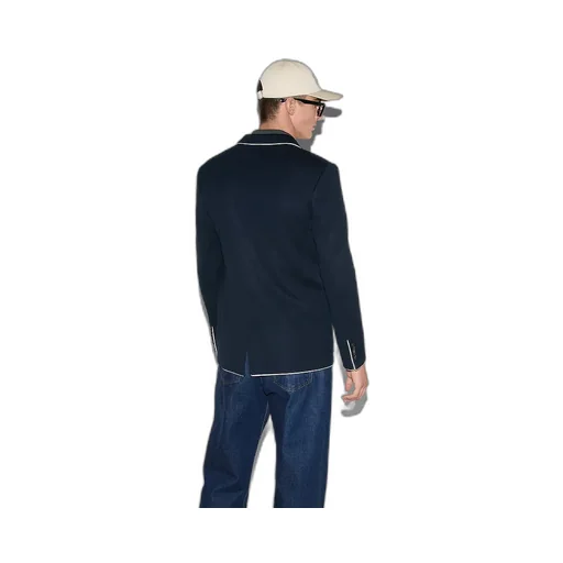 Cotton Jersey Jacket With Embroidery