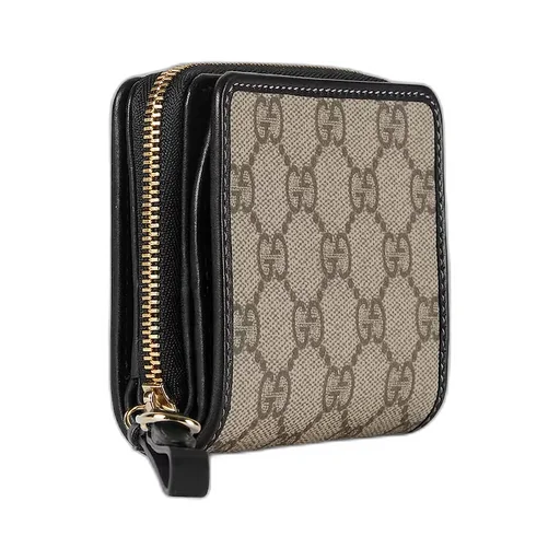 Gg Emblem Zip Mini Wallet