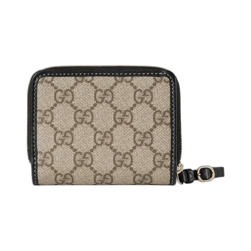 Gg Emblem Zip Mini Wallet