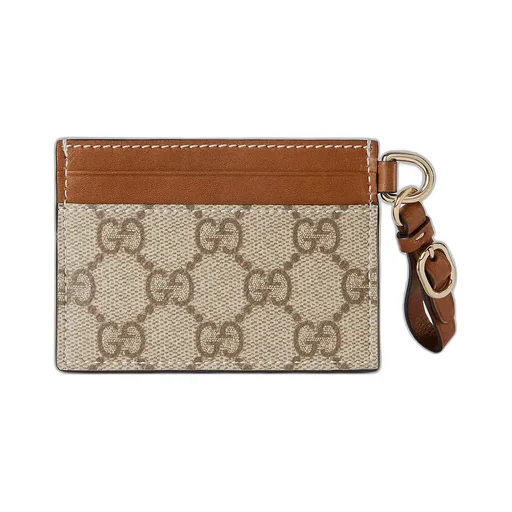 Gg Emblem Card Case With Strap