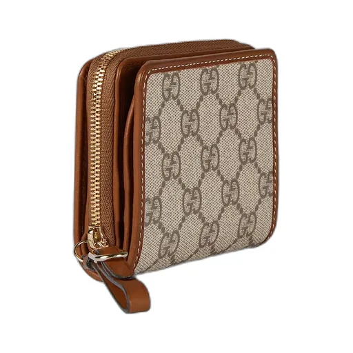 Gg Emblem Zip Mini Wallet