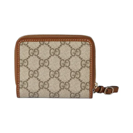 Gg Emblem Zip Mini Wallet