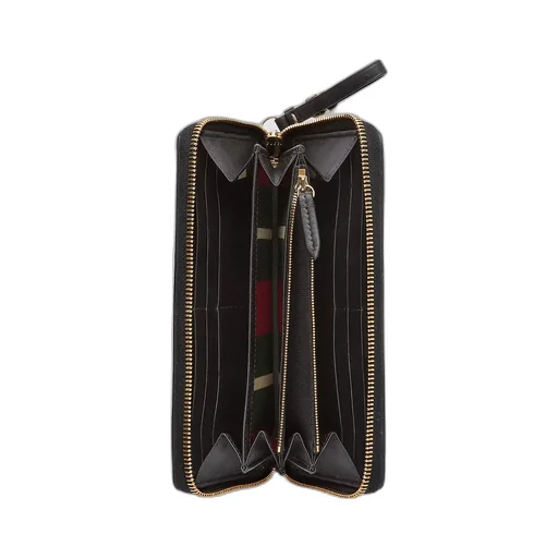 Gg Emblem Zip Around Wallet