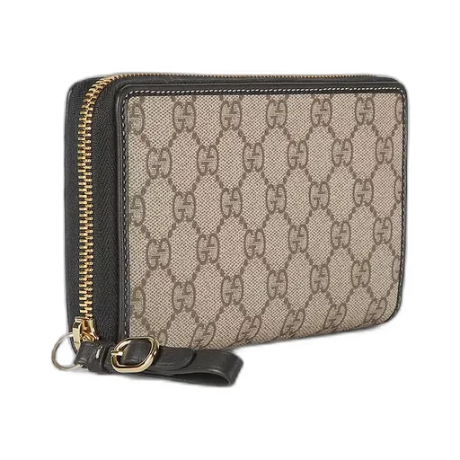 Gg Emblem Zip Around Wallet