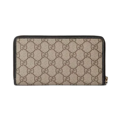 Gg Emblem Zip Around Wallet