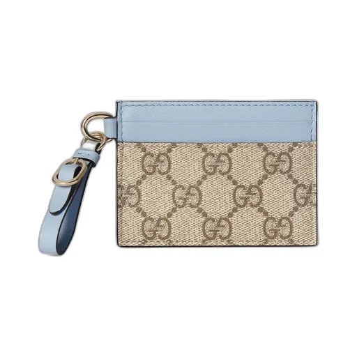 Gg Emblem Card Case With Strap