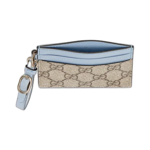 Gg Emblem Card Case With Strap