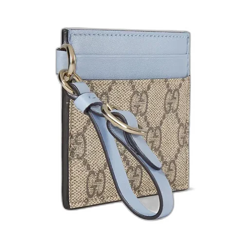 Gg Emblem Card Case With Strap