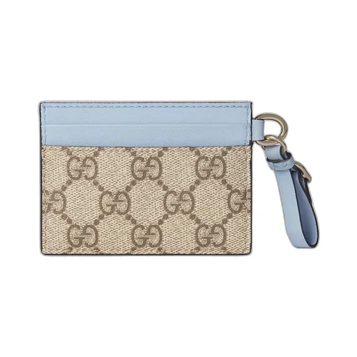Gg Emblem Card Case With Strap