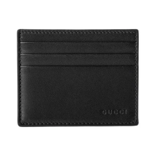 Gg Emblem Card Case With Gg Fabric