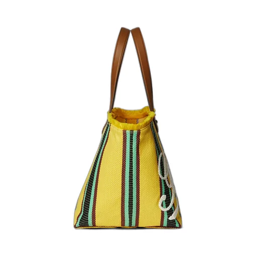 Embroidered Medium Canvas Tote Bag