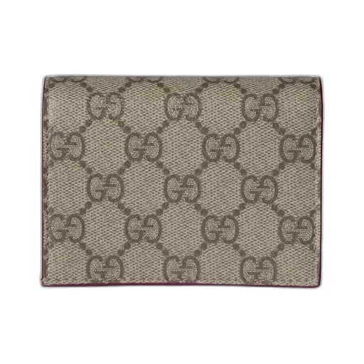 Gg Small Wallet With Dog Detail